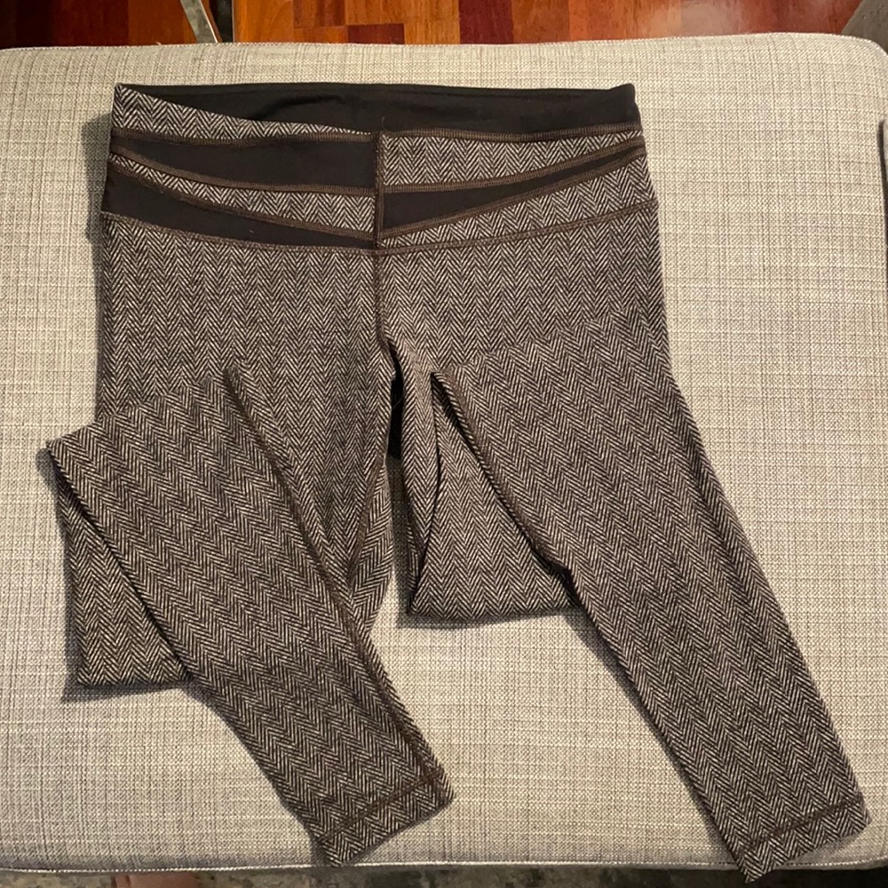 Lululemon chocolate brown heathered leggings